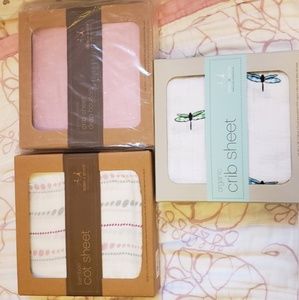 Brand New Aden and Anais crib sheets